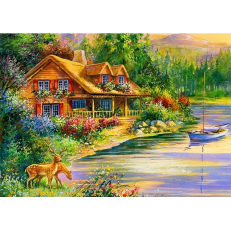 Beautiful House by the River