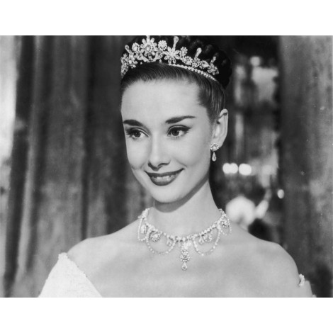 Audrey Hepburn wearing Crown Portrait