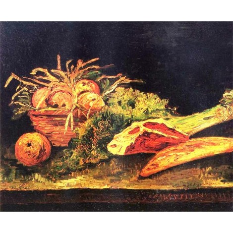 Apples Meat & Rolls - Vincent Van Gogh