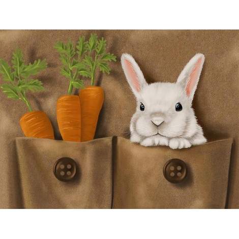 Rabbit and Carrots DIY Diamond Painting