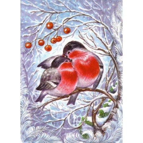 Pair of Lovely Birds DIY Painting