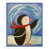 Little Penguin Catching Snow Flake