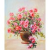 Fresh Pink Flowers Pot DIY Painting