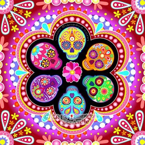 Sugar Skulls Calendar Art - Thaneeya McArdle