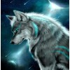 Wolf under Moon DIY Diamond Painting