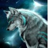 Wolf under Moon DIY Diamond Painting