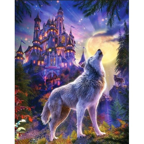 Wolf Castle Diamond Painting Kit