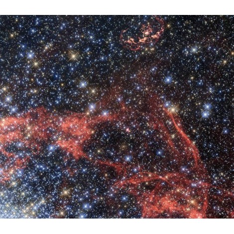 Wispy Remains of Supernova Explosion Hide Possible 'Survivor'