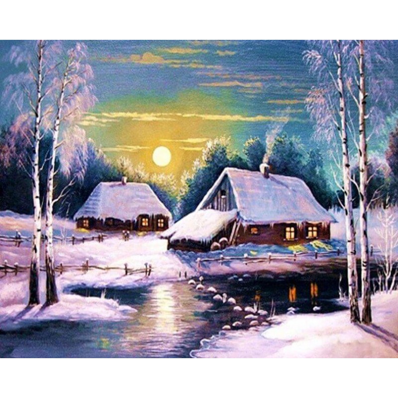 Winter Sunset Landsc...