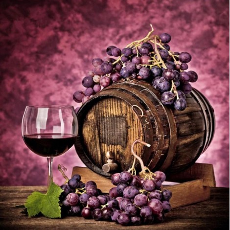 Wine Barrel Diamond Painting