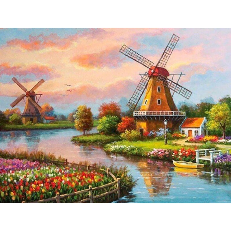 Windmill Landscape D...