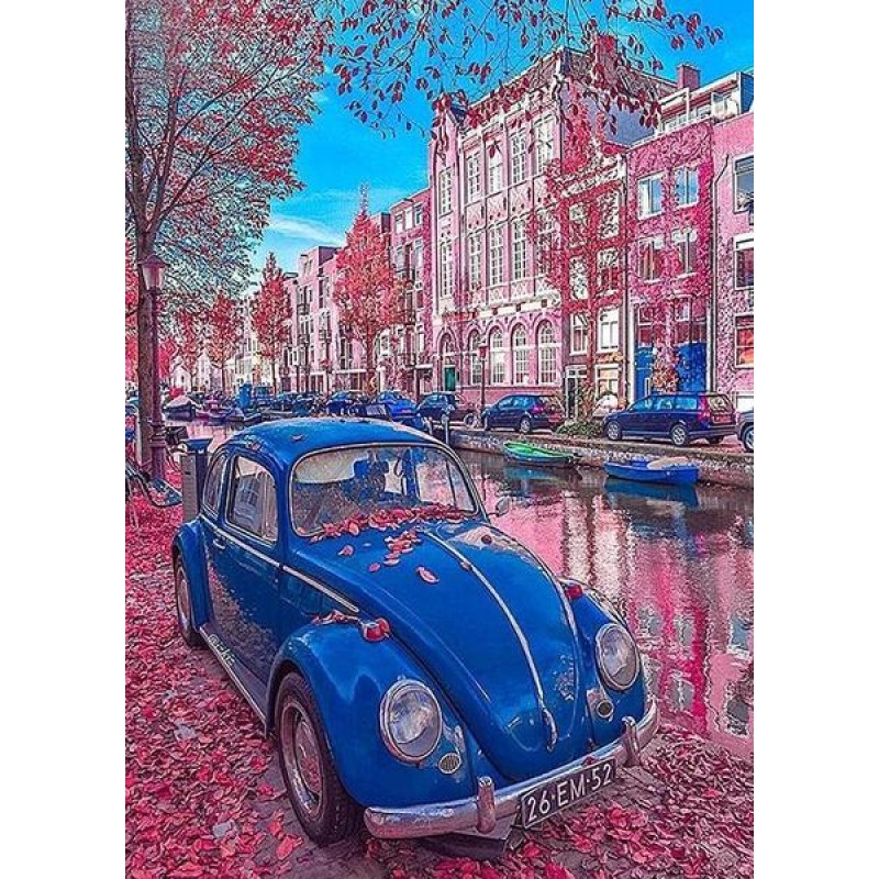 Blue Car & Rain ...
