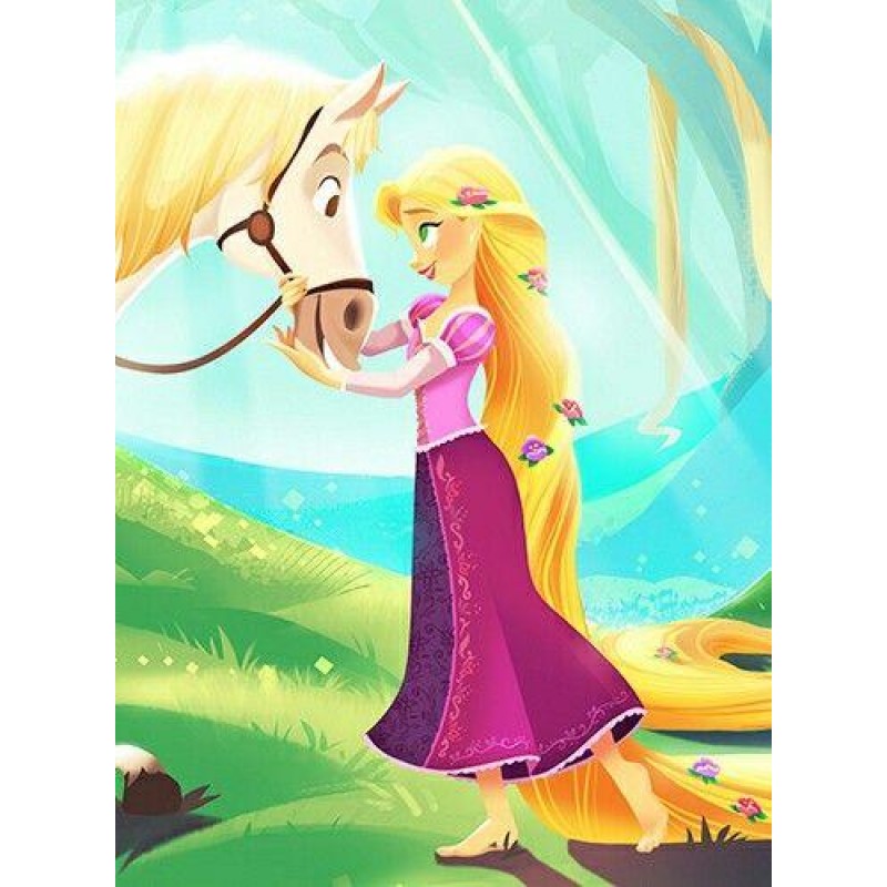 Rapunzel with her Ho...
