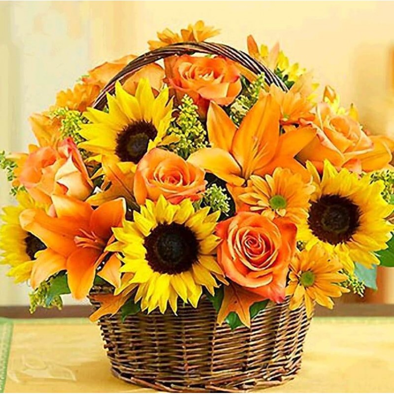 Sunflowers & Ros...