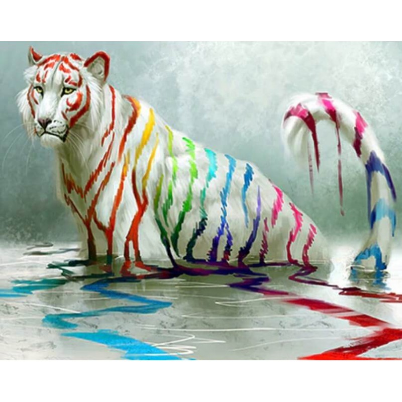 White Tiger in Color...