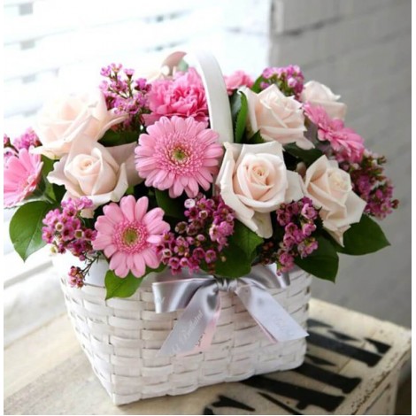Gift Flowers Basket DIY Painting