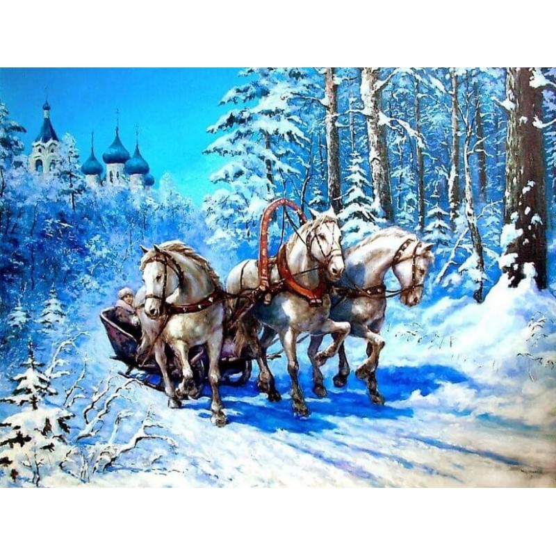 Horses Carrying a Ca...