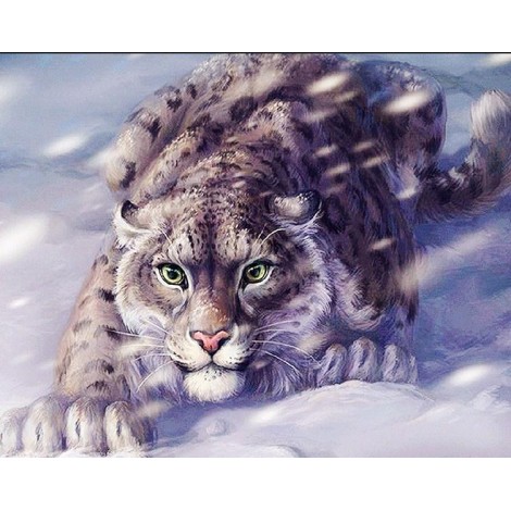 Snow Leopard Painting Kit