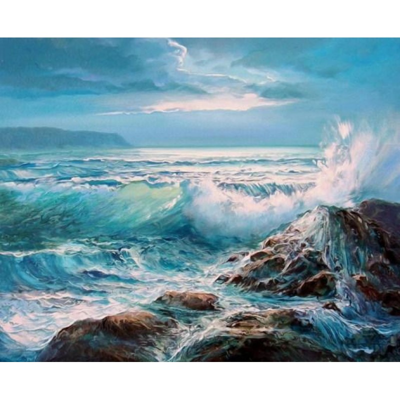Waves Crashing on Ro...