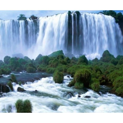Waterfall Scenic Beauty Diamond Painting