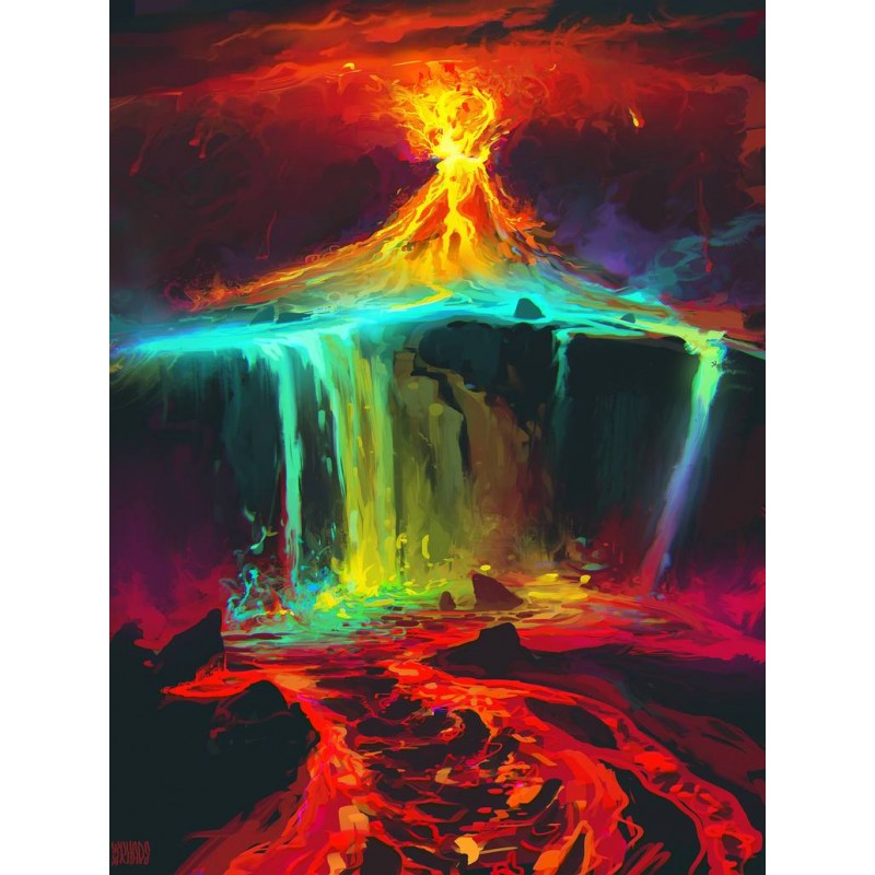 Volcano art - DIY Di...