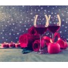 Vine Glasses & Red Roses Diamond Painting