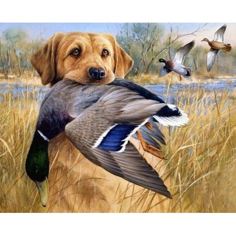 Hunter Dog Diamond Painting