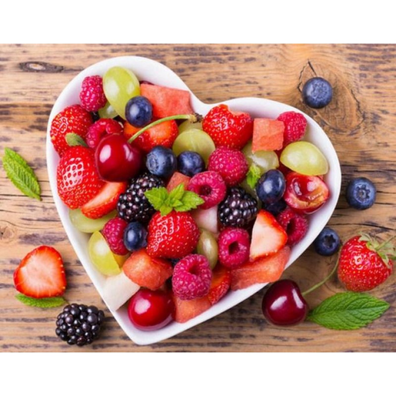 Fruits in Heart Shap...
