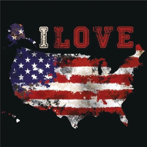 USA Flag DIY Diamond Art Painting