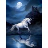 Unicorn & Full Moon Night