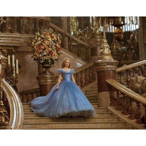 Stunning Lady Walking Down of Stairs