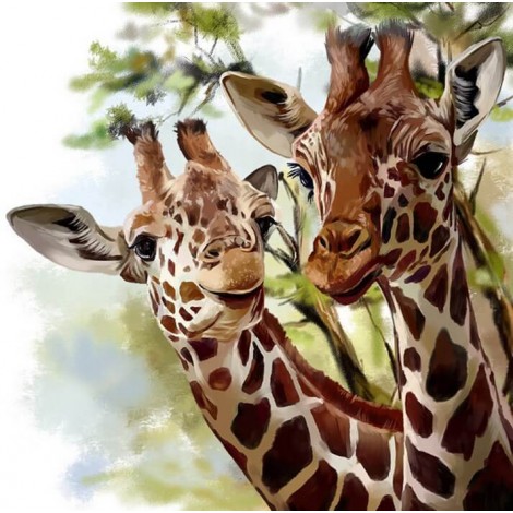 Giraffe Pair Diamond Painting Kit