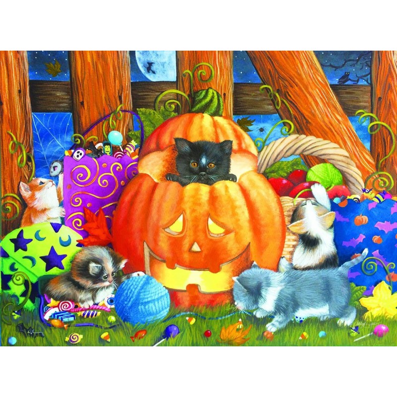 Cats & Pumpkin -...