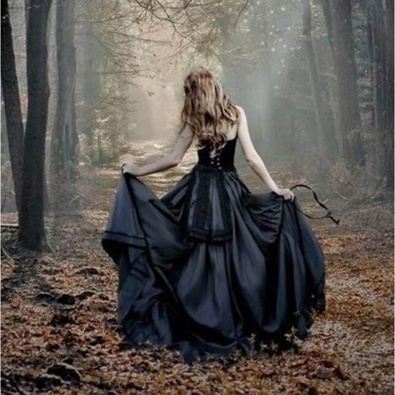 Girl in Black Ball G...