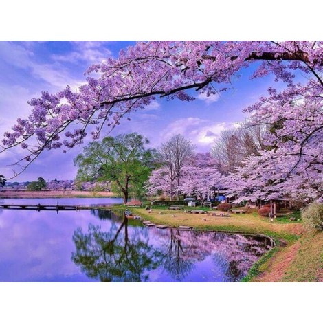 Sakura Trees Paint by Diamonds