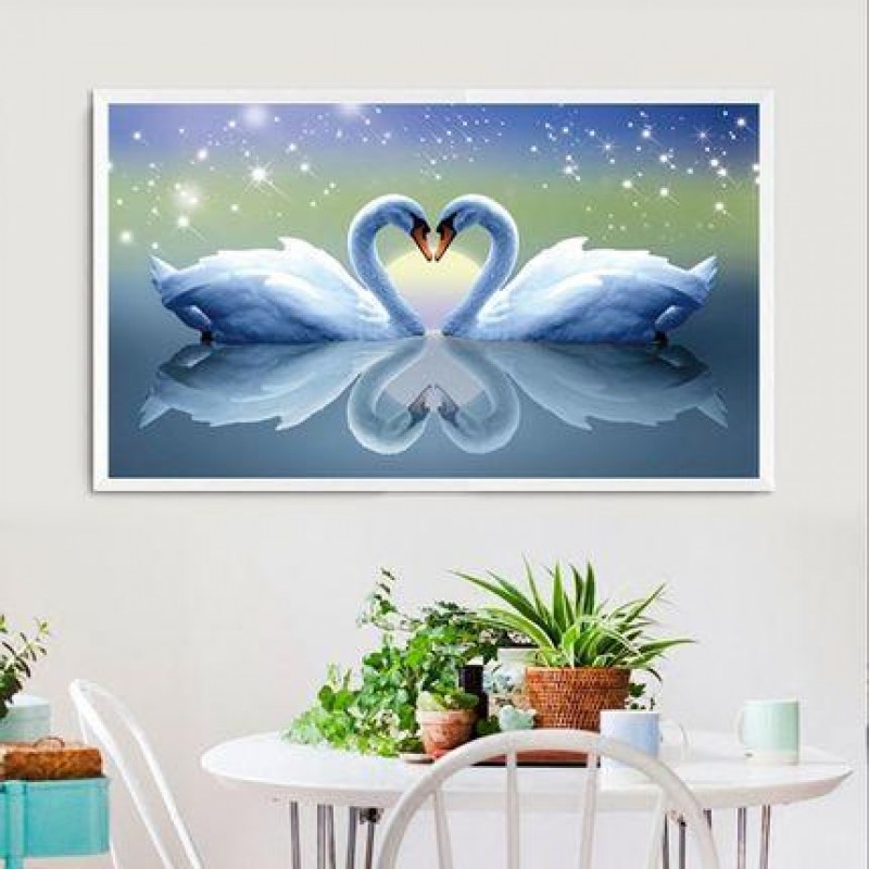 Swan Pair | 5D Diamo...