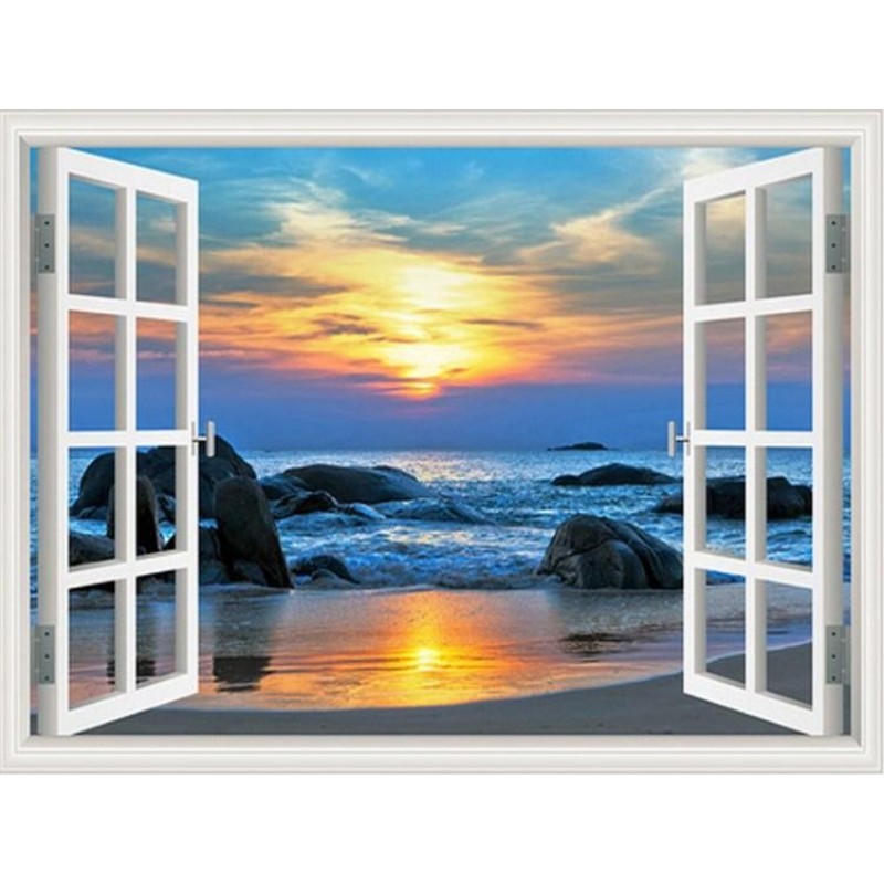 Sunset View from Win...