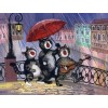 Cartoon Cats Playing Guitar