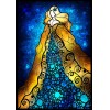 Stained Glass Art Painting of Princess