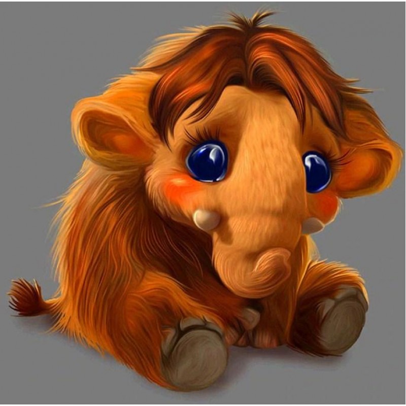Baby Mammoth Cartoon...