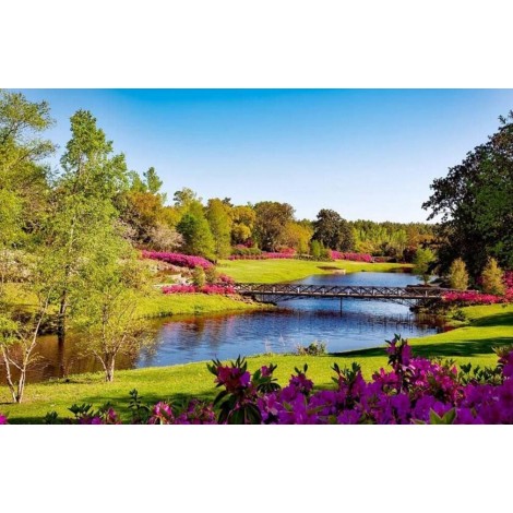 Spring Park View Diamond Painting