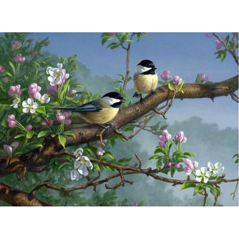 Sparrows on Tree - D...