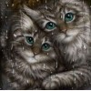 Lovely Cats with Green Eyes