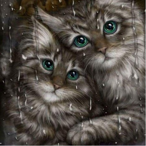 Lovely Cats with Green Eyes