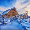 Snowy Cabin Diamond Painting