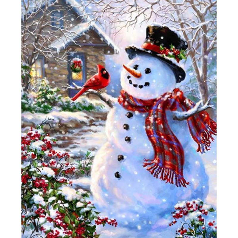 Snowman Diamond art ...