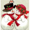 Snowman & Birds Pair
