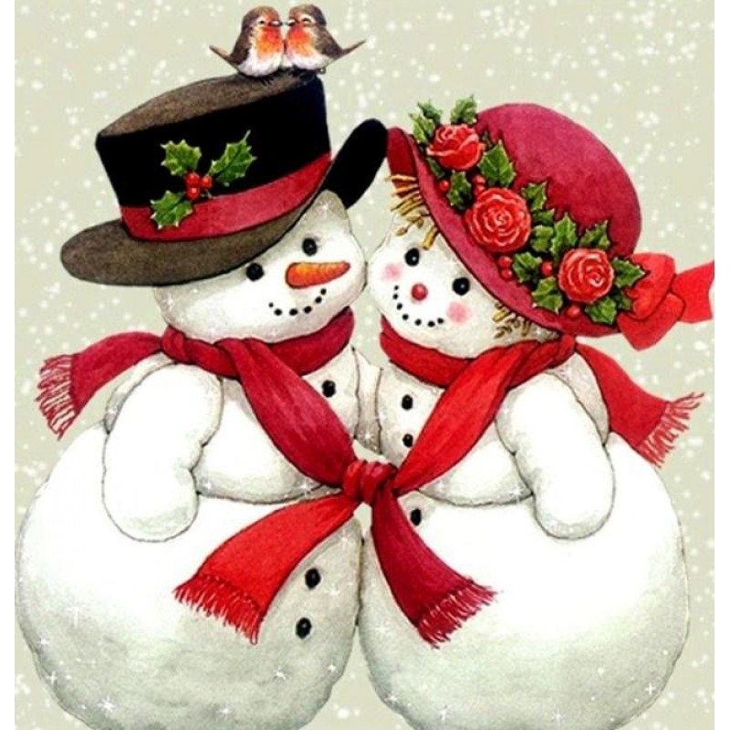 Snowman & Birds ...