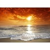 Foamy Waves & Sunset Sky