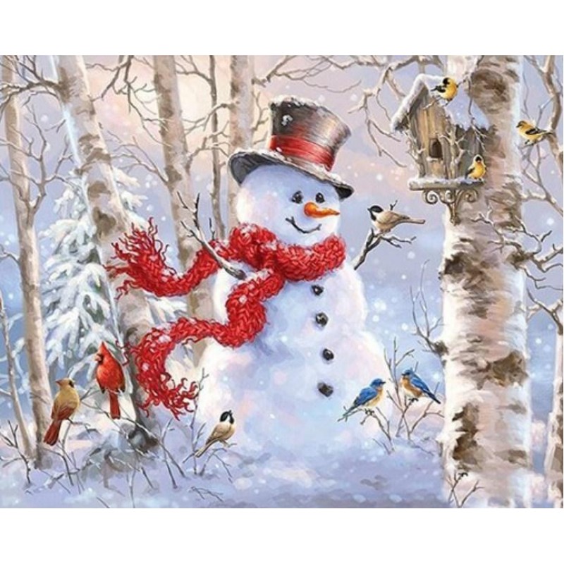 Snow Man & Bird ...